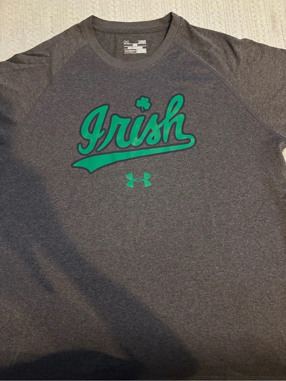 Under Armour Notre Dame Fighting Irish HeatGear T-Shirt Men's Gray Large
